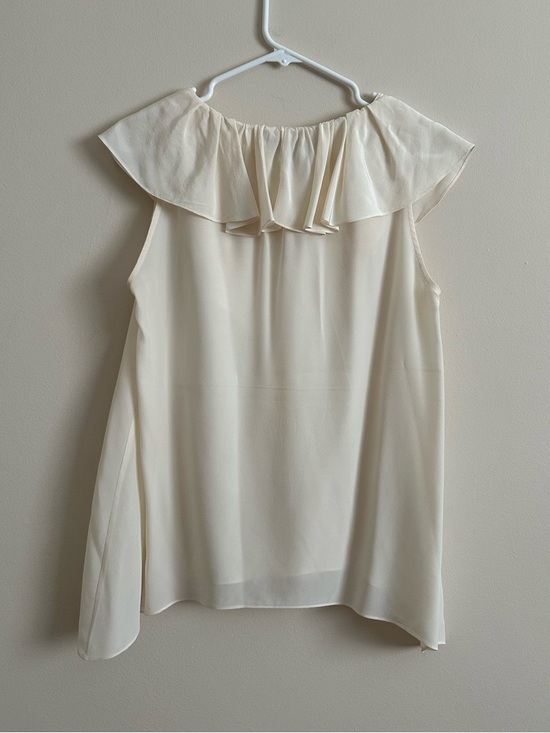 BCBG Silk Ruffle Top - Picture 2 of 6